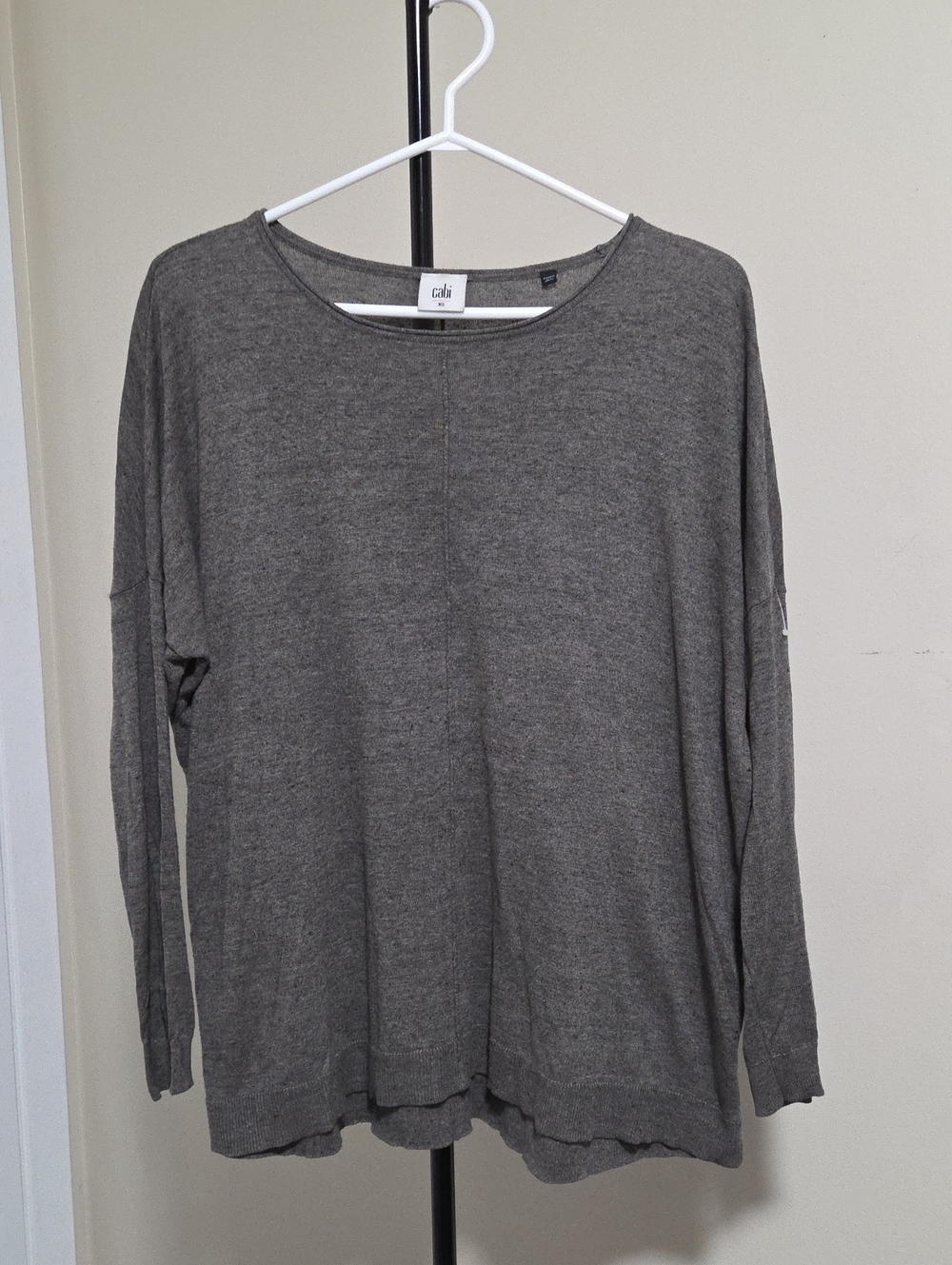 CAbi Women's Crewneck Sweater in Heather Gray